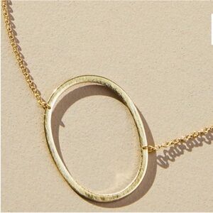 New! Gold Initial Monogram Necklace NWOT